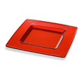 thumbnail image 1 of Majestic Gifts E60176-D 13 x 13 in. Madison Glass Charger, Orange, 1 of 2