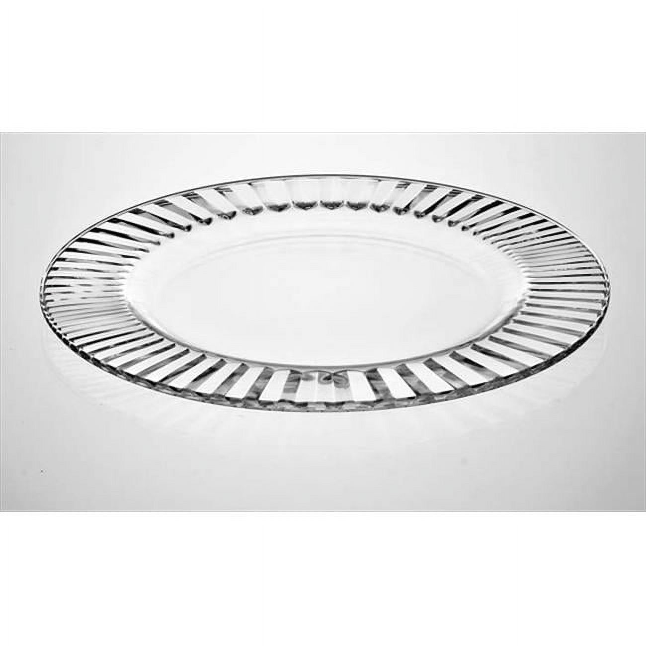 Majestic Gifts E62624-US Diva 11 in. High Quality Glass Plate- case of 6