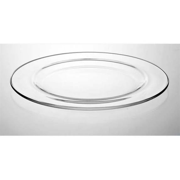 Majestic Gifts E62733-US Rialto 11 in. High Quality Glass Versus Plate- case of 6