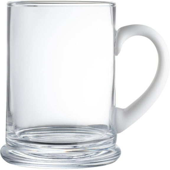 Majestic Gifts Inc. European 24 oz. Glass Mug with white handle