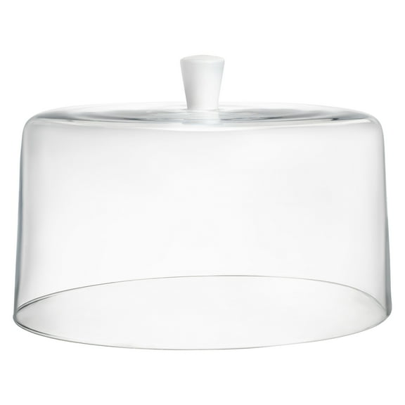 Majestic Gifts Inc. European Glass 11.5" Cake Dome w/ white knob