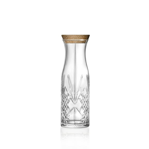 Majestic Gifts Inc. Glass Carafe w/ Cork Stopper-Pitcher- 39 Oz-10.6"H - 10.6"