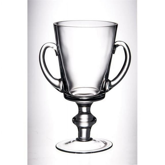 Majestic Gifts Inc. Majestic Gifts European Quality Glass Trophy Cup/ Vase W/ Handles-10" Height