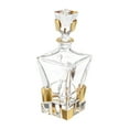 thumbnail image 1 of Majestic Gifts Inc. Majestic Gifts In European Crystal Square Whiskey Decanter-W/Gold-28oz, 1 of 5