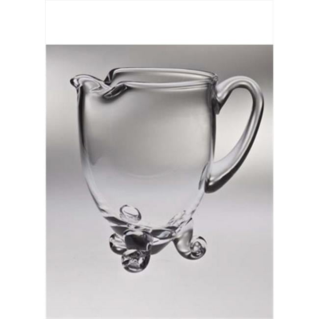 Majestic Gifts Inc. Majestic Gifts Clear European Glass Footed Pitcher with Handle 40 oz.