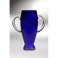 thumbnail image 1 of Majestic Gifts T-840-10 Classic clear 10 in. High Quality Glass Cobalt Trophy Vase With Handle, 1 of 5