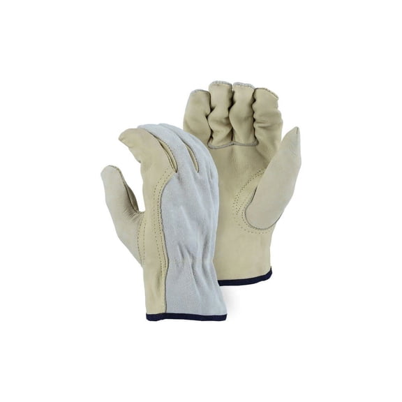 Majestic Glove B Grade Cowhide Drivers Glove Beige 2X