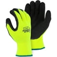 thumbnail image 1 of Majestic Glove Polar Penguin 3396HY Coated Gloves, L, Foam Latex Palm, Black/Hi-Viz Yellow, 10 ga Acrylic, 1 of 2