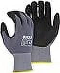 Majestic Gloves 51-290 OXXA X-Pro Flex Safety Work Gloves, MicroFoam Nitrile Grip, Large, Gray, Pack of 12