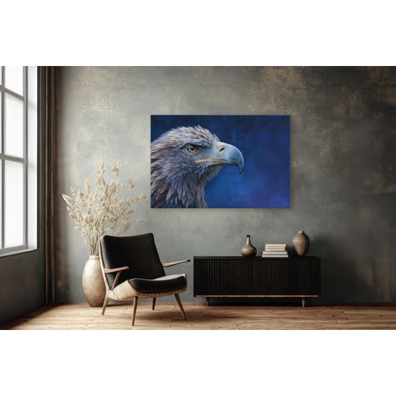 Majestic Golden Eagle Portrait Impressionist Wildlife Portrait Decor Unframed Paper Print