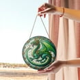 thumbnail image 1 of Majestic Green Dragon Stained Glass Art – Fantasy Window Decor for Dragon Lovers and Gothic Home Decor 1803528653, 1 of 4