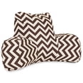 thumbnail image 1 of Majestic Home Goods Chocolate Chevron Reading Pillow, Chocolate, 1 of 6