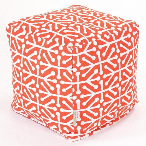 Majestic Home Goods Aruba Bean Bag Pouf Cube, Indoor/Outdoor