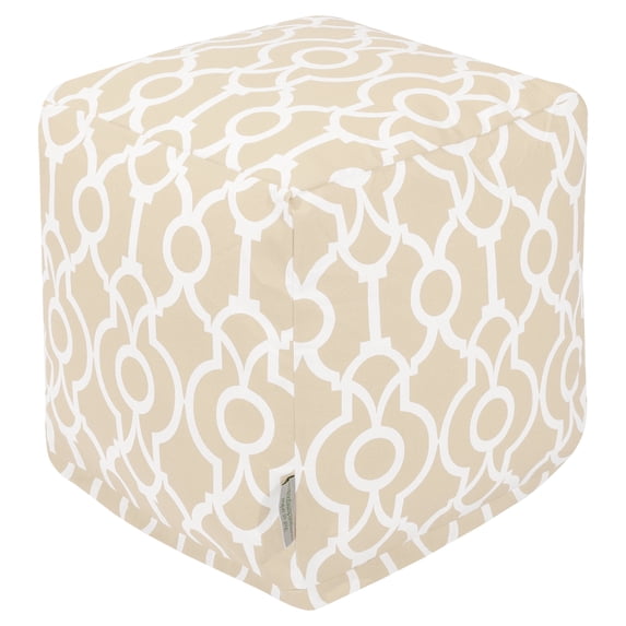 Majestic Home Goods Athens Indoor/Outdoor Ottoman Pouf Cube