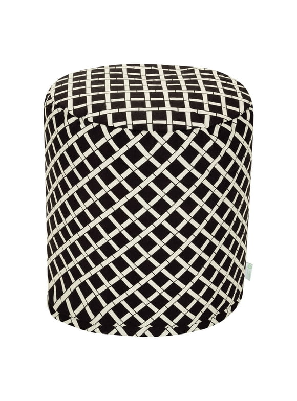 Majestic Home Goods Bamboo Indoor Outdoor Ottoman Pouf