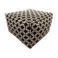 thumbnail image 1 of Majestic Home Goods Black Links Large Ottoman, 1 of 1
