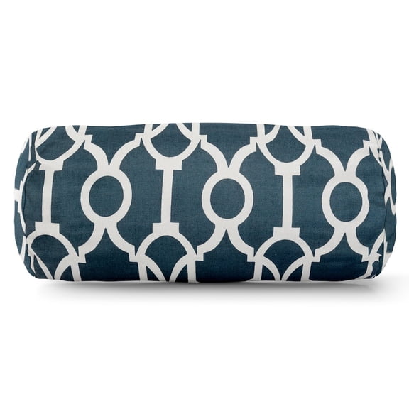 Majestic Home Goods Bolster Pillow Athens Navy
