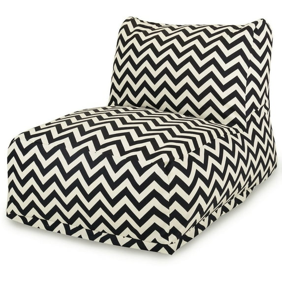 Majestic Home Goods Chair Lounger Chevron Black