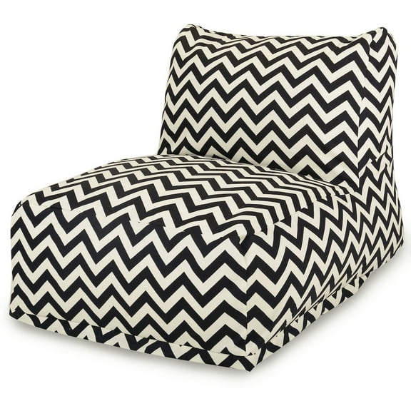 Majestic Home Goods Chair Lounger Chevron Black