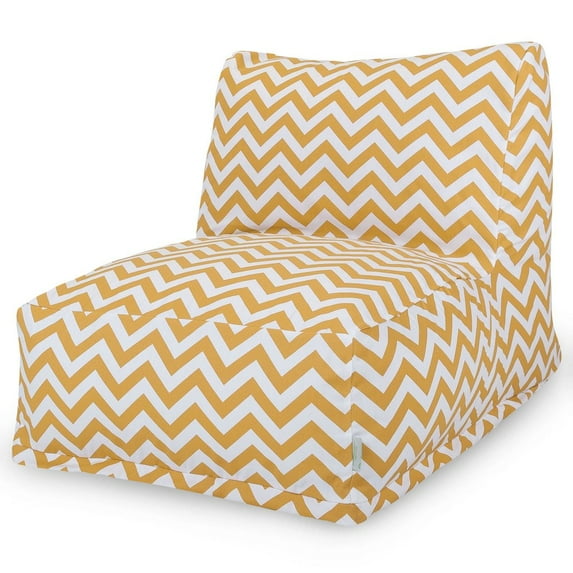 Majestic Home Goods Chair Lounger Chevron Yellow