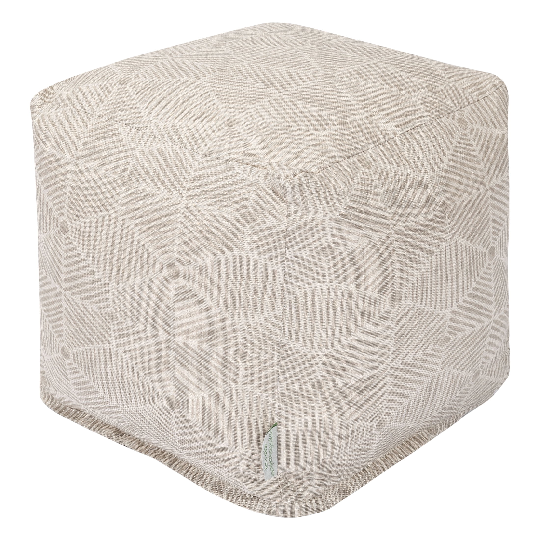 Majestic Home Goods Charlie Indoor Ottoman Pouf Cube