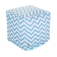 thumbnail image 1 of Majestic Home Goods Chevron Indoor Ottoman Pouf Cube, 1 of 5