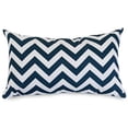 thumbnail image 1 of Majestic Home Goods Navy Chevron Indoor / Outdoor Small Throw Pillow 20" L x 5" W x 12" H, 1 of 6