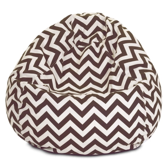 Majestic Home Goods Chevron Large Classic Bean Bag Chair, Multiple Colors