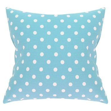 Majestic Home Goods Decorative Aquamarine Small Polka Dot Large Pillow