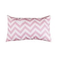 thumbnail image 1 of Majestic Home Goods Decorative Baby Pink Chevron Small Pillow, 1 of 5