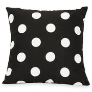 Majestic Home Goods Decorative Black Large Polka Dot Large Pillow