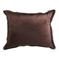 thumbnail image 1 of Majestic Home Goods Decorative Dark Brown Micro-velvet Floor Pillow, 1 of 6