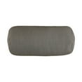 thumbnail image 1 of Majestic Home Goods Decorative Gray Wales Round Bolster Pillow, 1 of 5