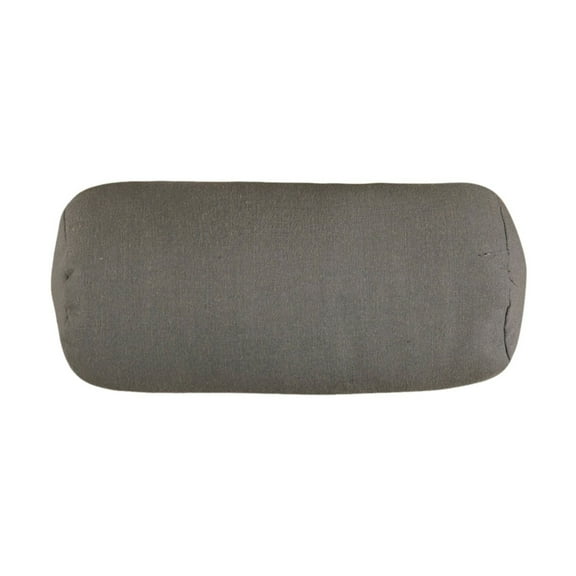 Majestic Home Goods Decorative Gray Wales Round Bolster Pillow
