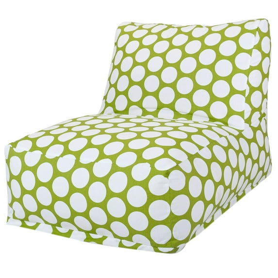 Majestic Home Goods Decorative Hot Green Large Polka Dot Bean Bag Chair Lounger