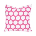 thumbnail image 1 of Majestic Home Goods Decorative Hot Pink Large Polka Dot Extra Large Pillow, 1 of 4