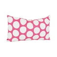 thumbnail image 1 of Majestic Home Goods Decorative Hot Pink Large Polka Dot Small Pillow, 1 of 4