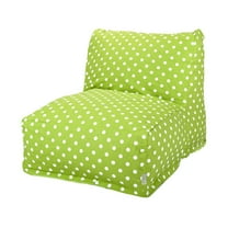 Majestic Home Goods Decorative Lime Small Polka Dot Bean Bag Chair Lounger