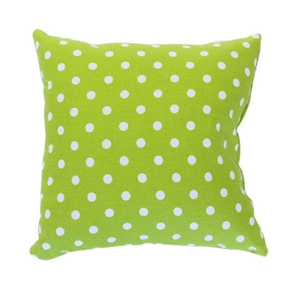 Majestic Home Goods Decorative Lime Small Polka Dot Large Pillow