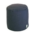 thumbnail image 1 of Majestic Home Goods Decorative Navy Wales Small Pouf Ottoman, 1 of 6