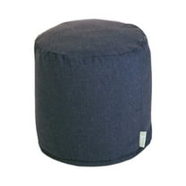 Majestic Home Goods Decorative Navy Wales Small Pouf Ottoman