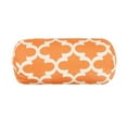 thumbnail image 1 of Majestic Home Goods Decorative Peach Trellis Round Bolster Pillow, 1 of 6