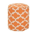 thumbnail image 1 of Peach Trellis Small Pouf, 1 of 6