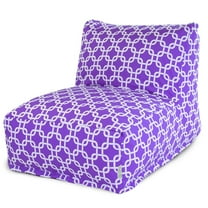 Majestic Home Goods Decorative Purple Links Bean Bag Chair Lounger