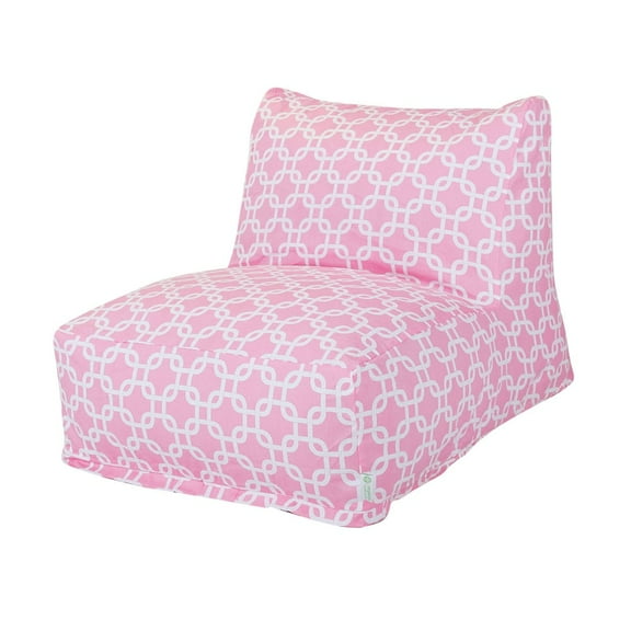 Majestic Home Goods Decorative Soft Pink Links Bean Bag Chair Lounger