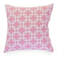 thumbnail image 1 of Majestic Home Goods Decorative Soft Pink Links Large Pillow, 1 of 4