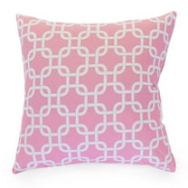 Majestic Home Goods Decorative Soft Pink Links Large Pillow