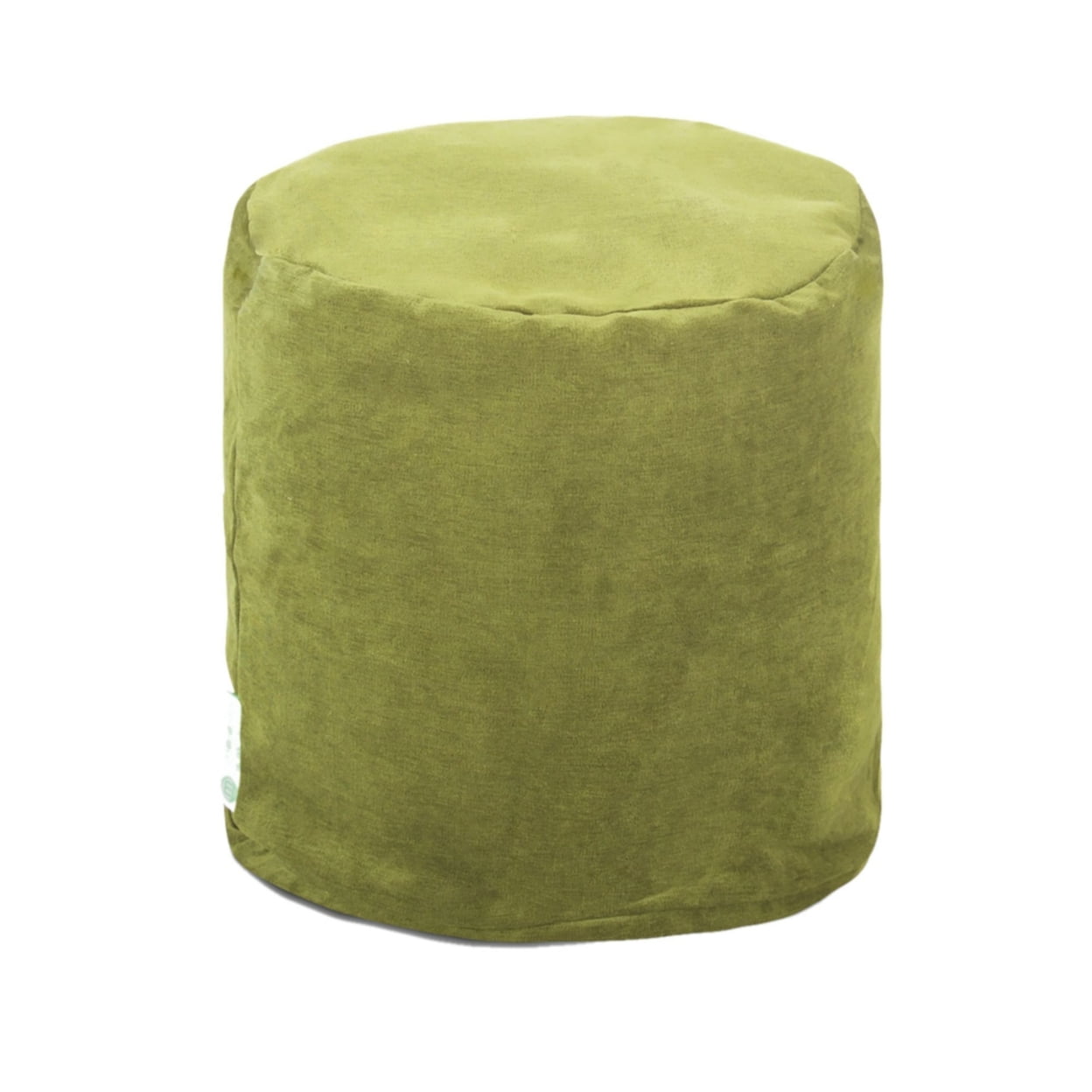 Villa Apple Green Micro-Velvet 16" Pouf Ottoman