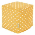 thumbnail image 1 of Majestic Home Goods Cube Pouf Ikat Dot Citrus, 1 of 6