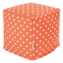Majestic Home Goods Cube Pouf Ikat Dot Orange